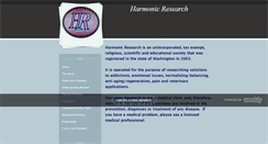 Desktop Screenshot of harmonicresearch.org